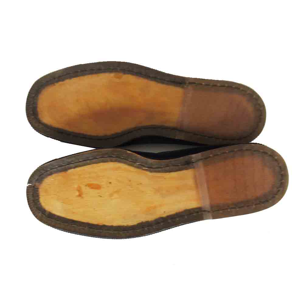 Yohji Yamamoto ヨウジヤマモト 観賞用 POUR HOMME プールオム 80s 丸ロゴ コーデュロイ ローファー ブラック系 26.5cm程度【中古】