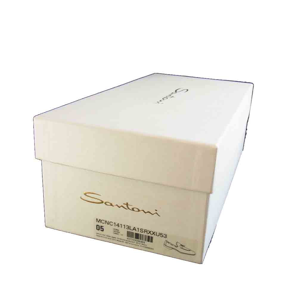 Santoni サントーニ MCNC14113LA1SRXXU53 スエード ペニー ローファー ネイビー系 5【中古】