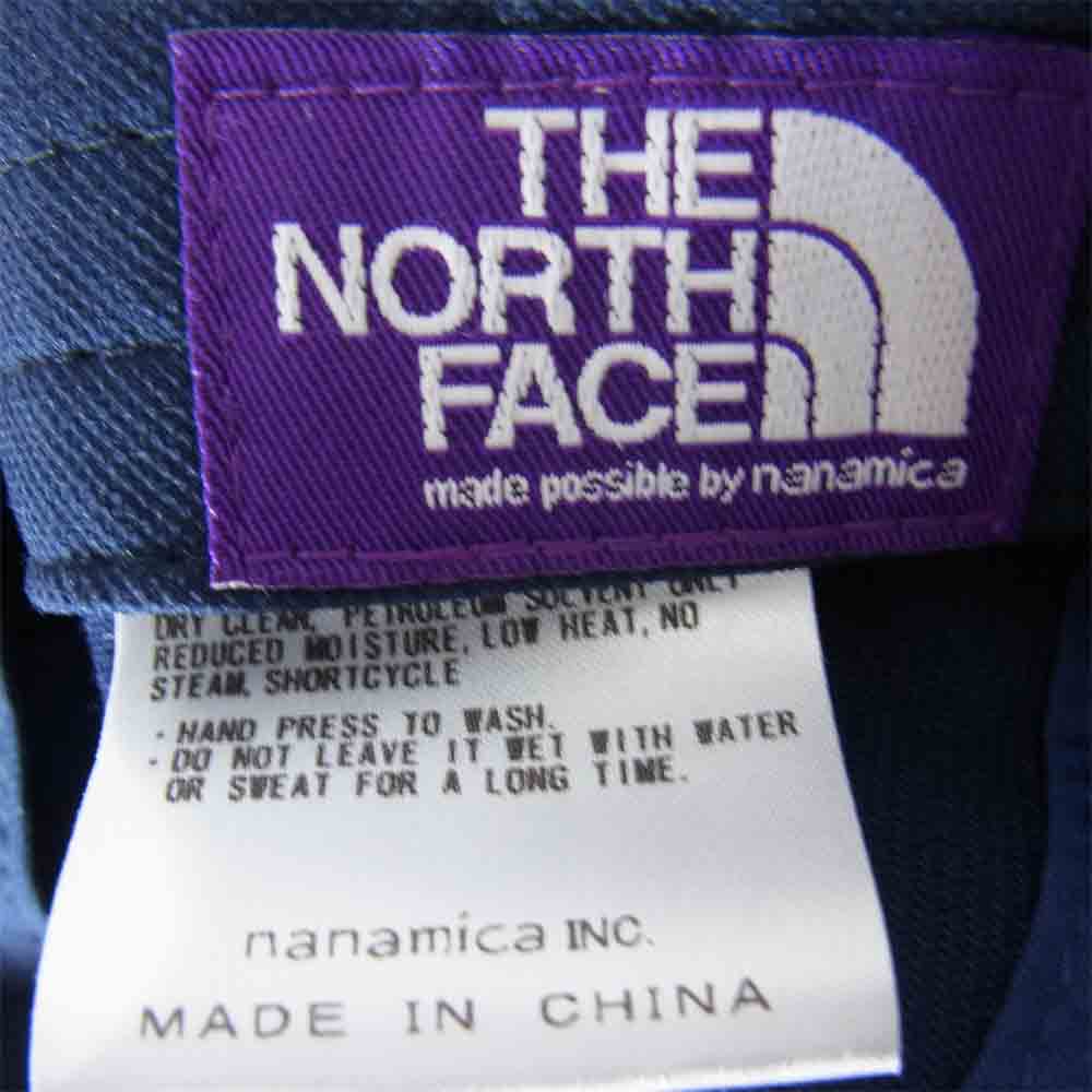 THE NORTH FACE ノースフェイス NN8912N PURPLE LABEL パープルレーベル BEAMS別注 ロゴ刺繍 キャンプキャップ ネイビー系【中古】