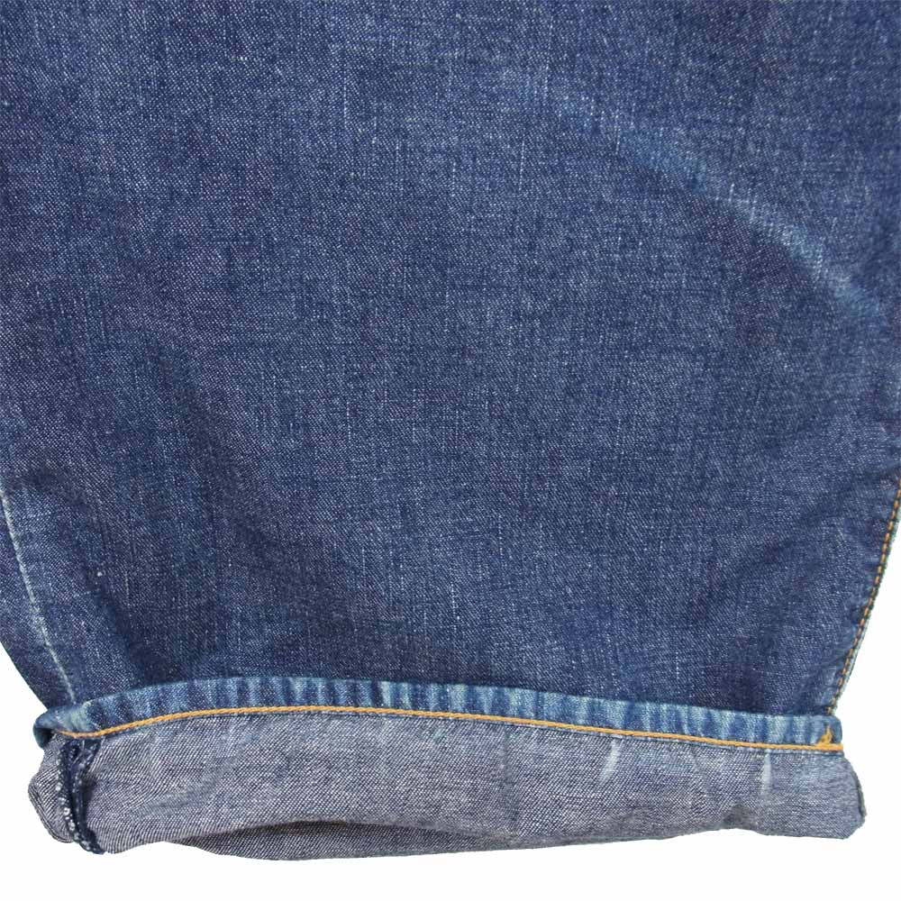 Yohji Yamamoto ヨウジヤマモト Y'S AT WORK ワイズアットワーク スレキ女優プリント ライトオンス デニムパンツ インディゴブルー系 36【中古】