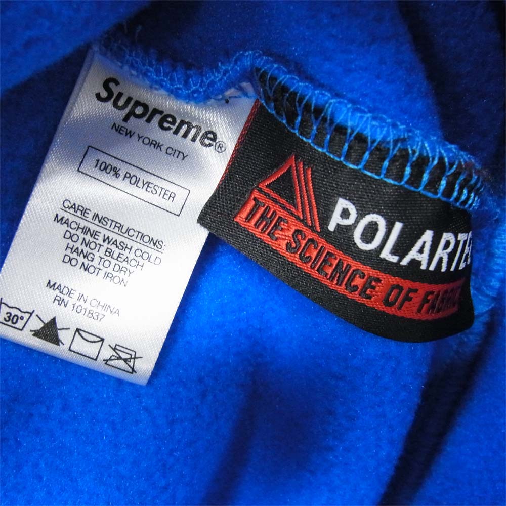 Supreme シュプリーム 20AW Polartec Hooded Sweatshirt ポーラテック プルオーバー パーカー ブルー ブルー系 M【新古品】【未使用】【中古】