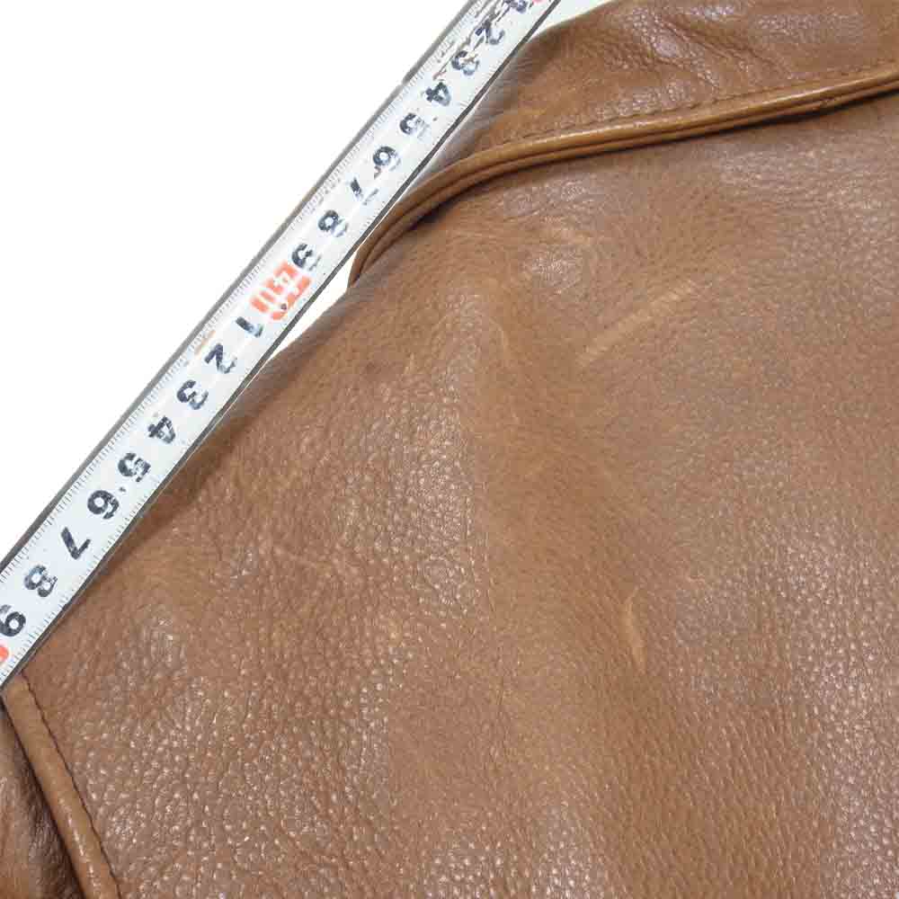 schott ショット 642 ボアライナー付 レザー シングル ライダース ジャケット ブラウン系 36【中古】