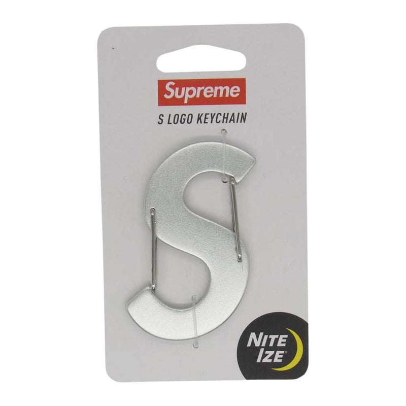 Supreme シュプリーム 21AW Nite Ize S Logo Keychain ナイトアイズ Sロゴ キーチェーン カラビナ  シルバー系【新古品】【未使用】【中古】