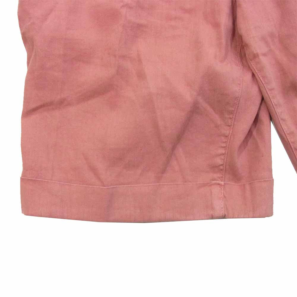 JACOB COHEN ヤコブコーエン TROPEZ ガーメント ダイ ウォッシュド リネン コットン ストレッチ ショーツ ピンク系 32【新古品】【未使用】【中古】
