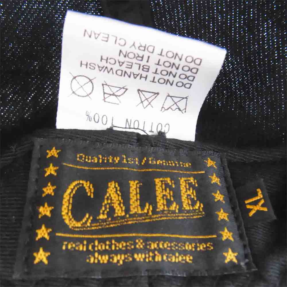 CALEE キャリー ロゴ キャップ ネイビー系 XL【中古】
