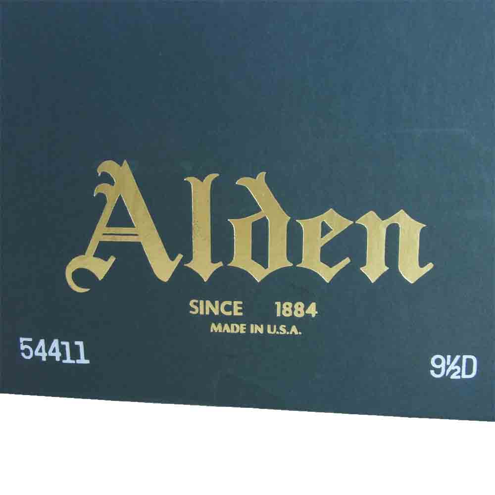 ALDEN オールデン 54411 Vチップ モディファイド カーフ シューズ ブラック系 9.5D【新古品】【未使用】【中古】