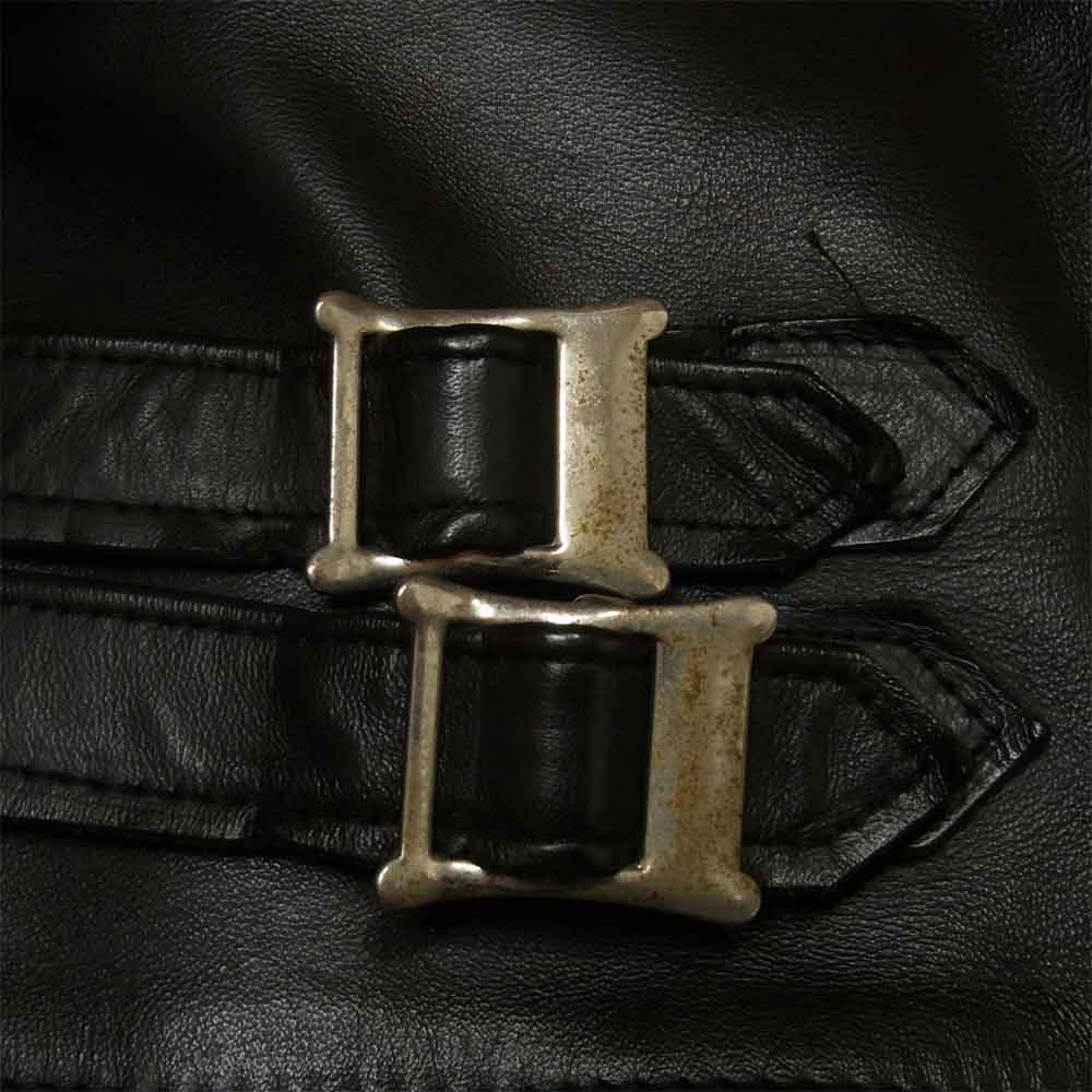 トリプルシックス 英国製 ダブル ライダース レザー ジャケット Leather Jacket ブラック系 34【中古】