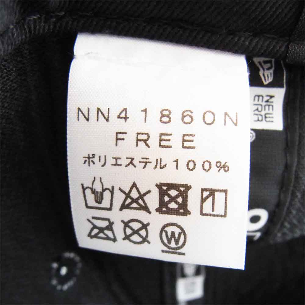 THE NORTH FACE ノースフェイス 18AW NN41860N × ニューエラ NEWERA 9FIFTY STRAPBACK CAP ブラック系 F【新古品】【未使用】【中古】