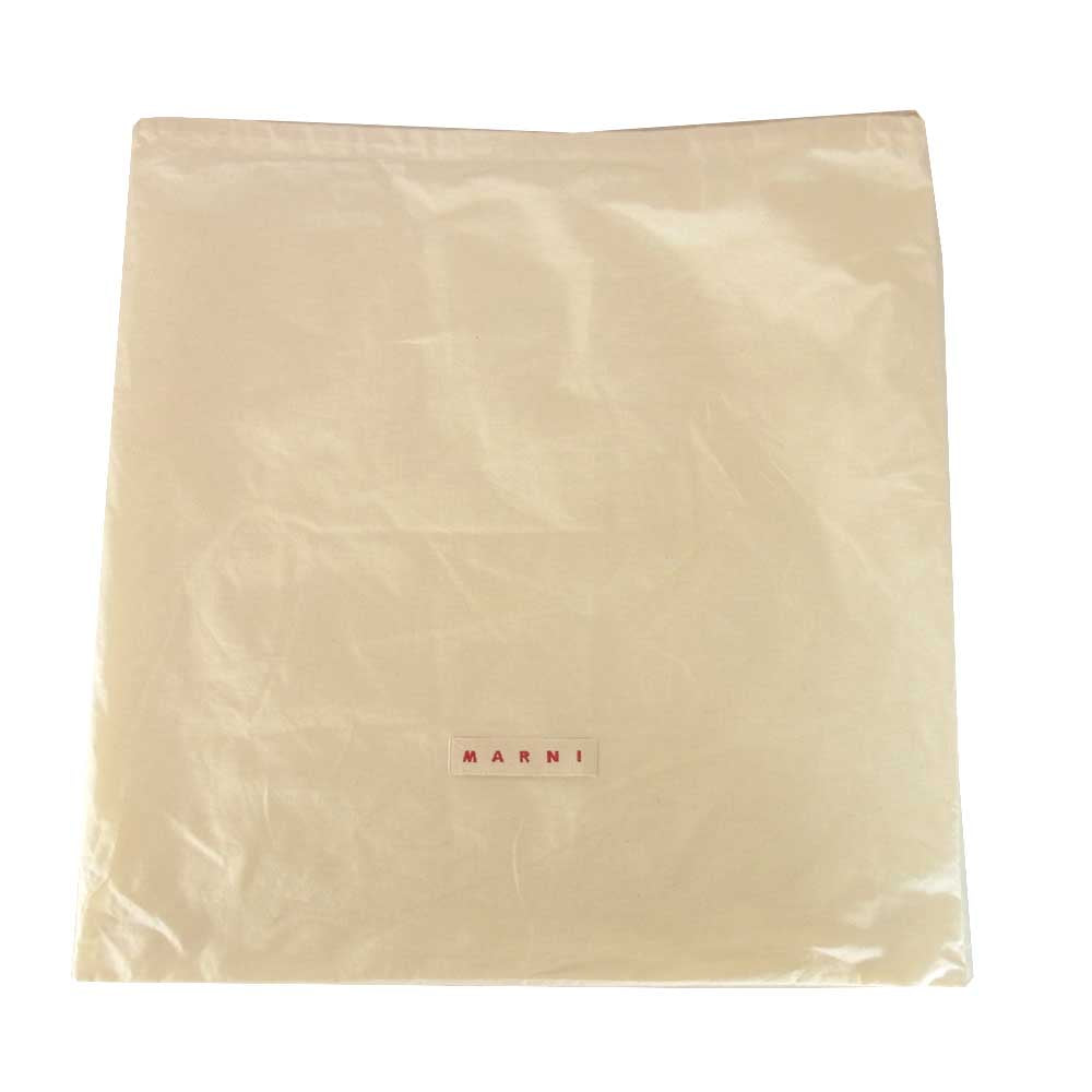 MARNI マルニ フラワーマーケット ストライプバッグ グリーン系【新古品】【未使用】【中古】