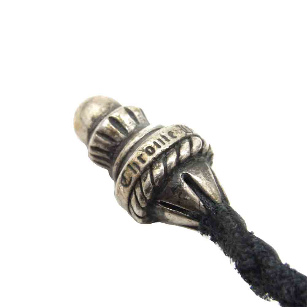 CHROME HEARTS クロムハーツ(原本無) 革紐 ボロチップ レザー ブレード ブラック系【中古】