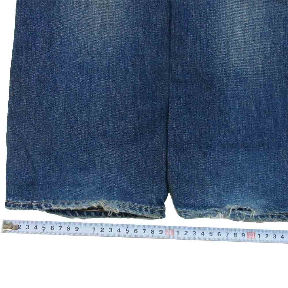 ROAR ロアー デニムパンツ ダメージ加工 刺繍 インディゴブルー系 1【中古】