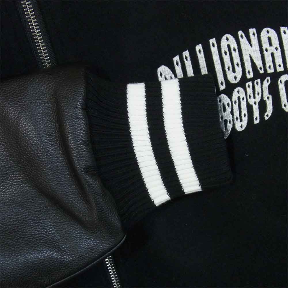 ウィンダンシー 20AW BBCJP205SX003 × ビリオネアボーイズクラブ BBC BILLIONAIRE BOYS CLUB VARSITY JACKET スタジャン ブラック系 M【極上美品】【中古】