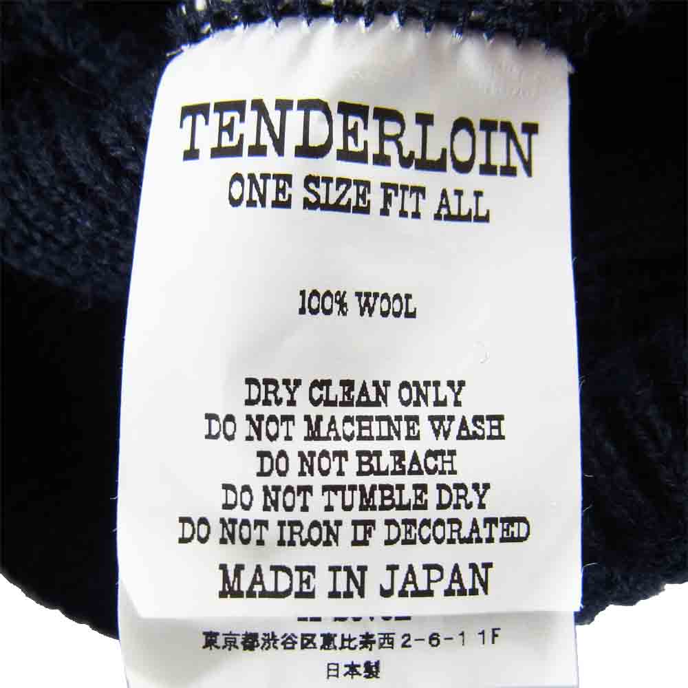TENDERLOIN テンダーロイン T-BEANIE ビーニー ロゴ ネイビー系【中古】
