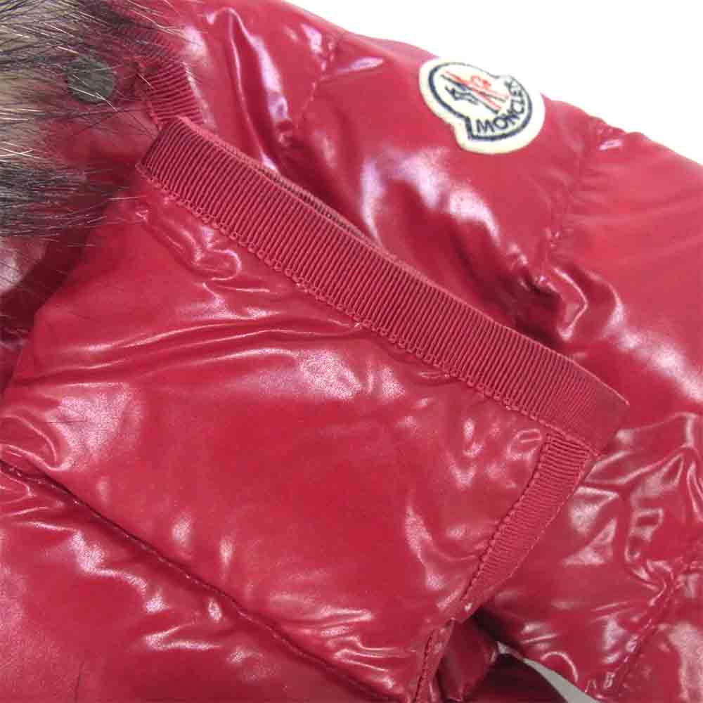 MONCLER モンクレール ARMOISE アルモワーズ ファー ダウン ジャケット レッド系【中古】