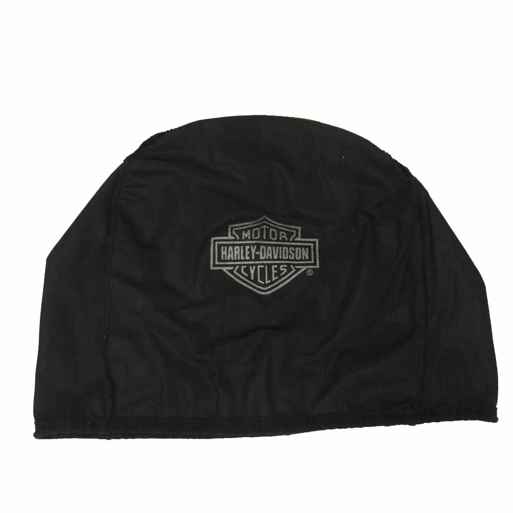 HARLEY DAVIDSON ハーレーダビッドソン スカル エンブレム ハーフ キャップ ヘルメット ブラック系 LG 59~60cm【中古】