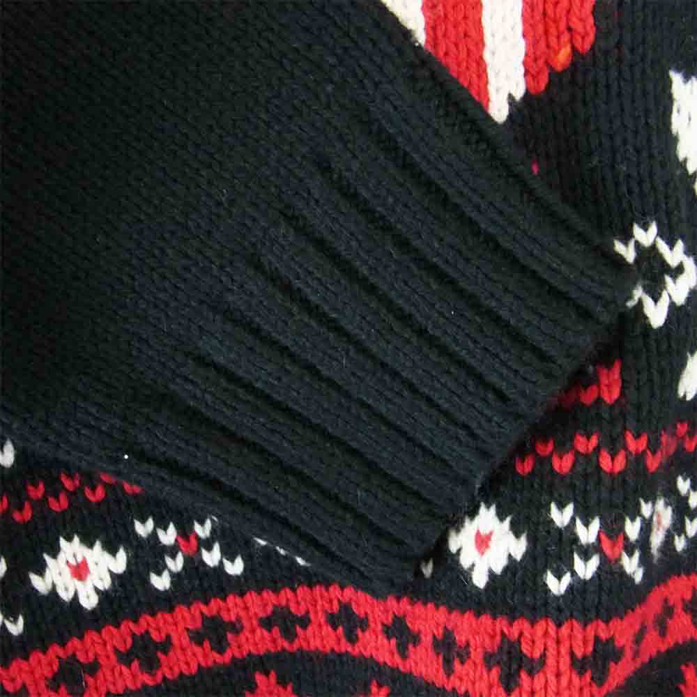 POLO RALPH LAUREN ポロ・ラルフローレン 国内正規品 ノルディック 総柄 カシミア混 セーター ダークネイビー系 XS【中古】