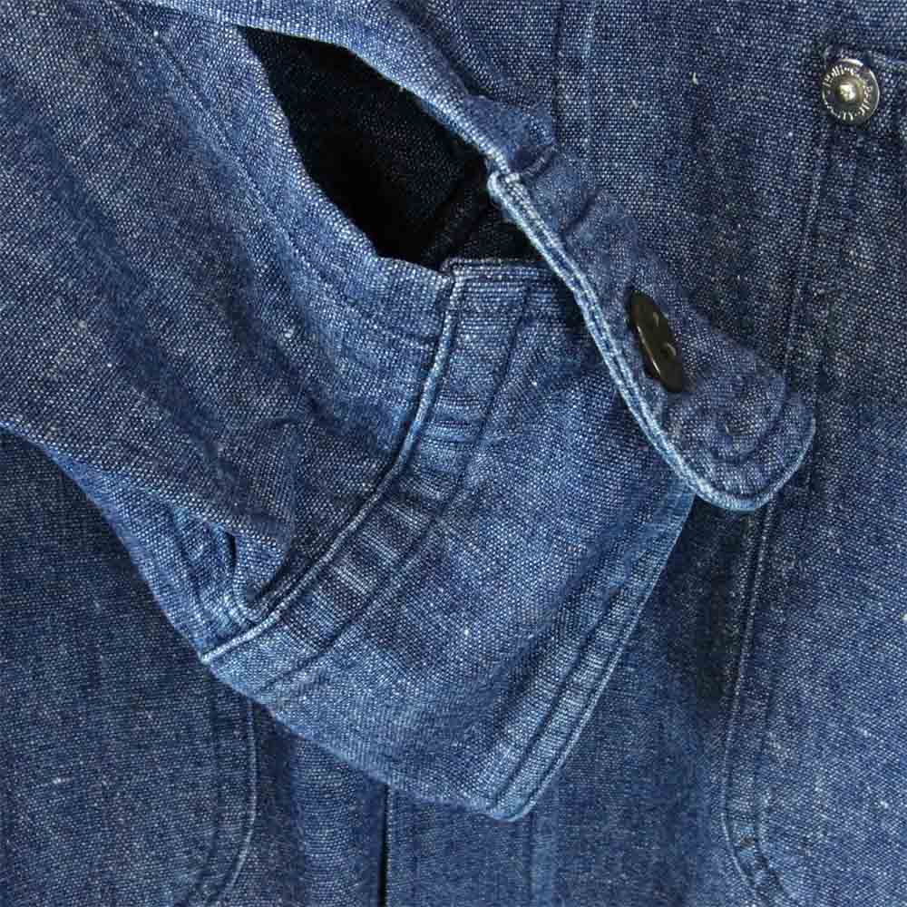 Yohji Yamamoto ヨウジヤマモト Ys formen デニム シャツ インディゴブルー系【中古】