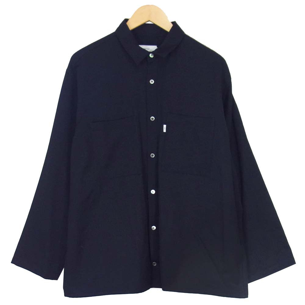 GRAPHPAPER グラフペーパー GM194-50513 WOOL TWILL L/S BOX SHIRT