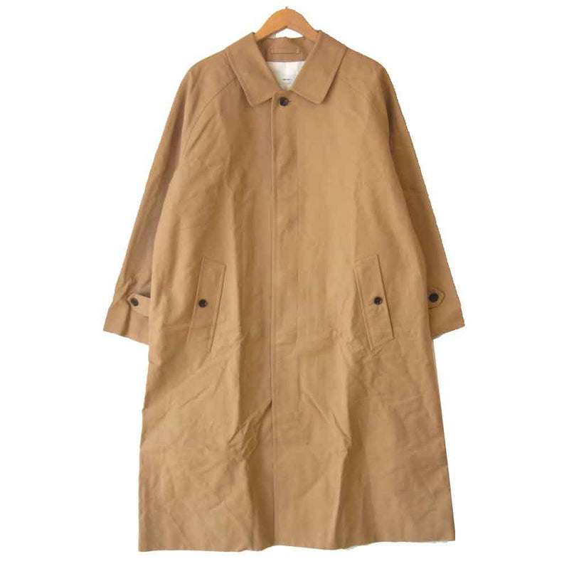 GRAPHPAPER グラフペーパー GU193-10002B Double Cloth Peach Steincollar Coat ダブルクロス  ピーチ ステンカラー コート ベージュ系 ライトブラウン系【美品】【中古】