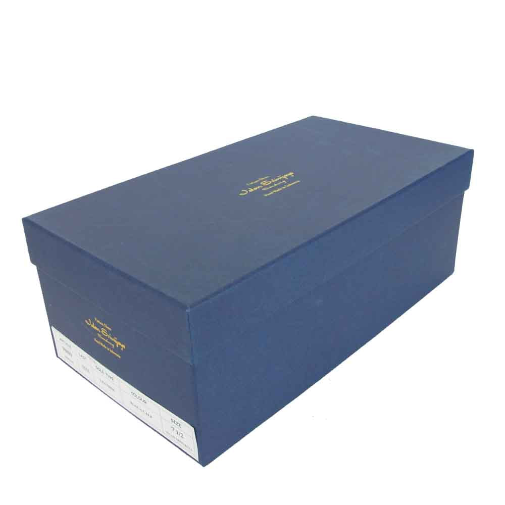 JALAN SRIWIJAYA ジャランスリウァヤ 98889 プレーントゥ シングルモンクストラップ ビジネスシューズ ブラック系 UK7.5【新古品】【未使用】【中古】