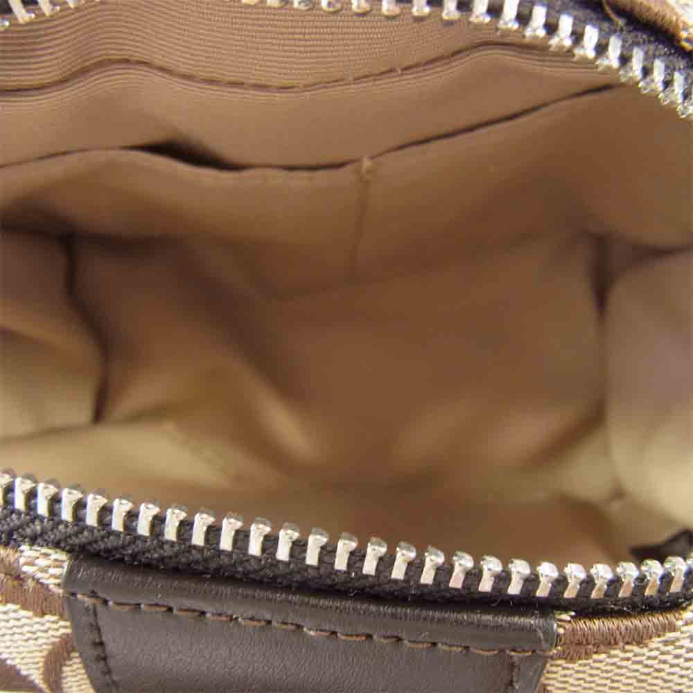 COACH コーチ 21497 SKHMA シグネチャー コスメポーチ ライトブラウン系【新古品】【未使用】【中古】