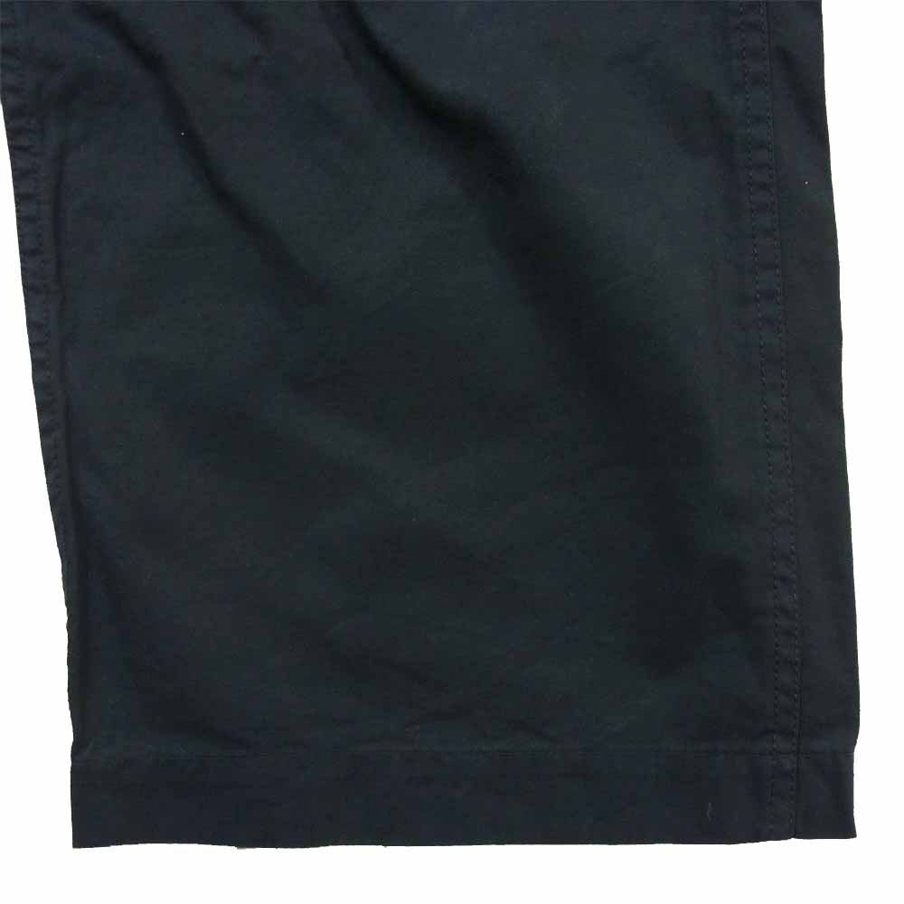 ブラック&ブルー 118P03 ベルテッド ワイド パンツ ダークネイビー系 32【中古】