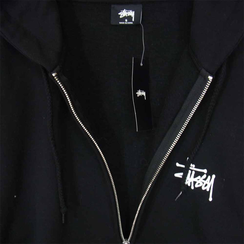 STUSSY zip-up hoodie ブラック Lサイズ