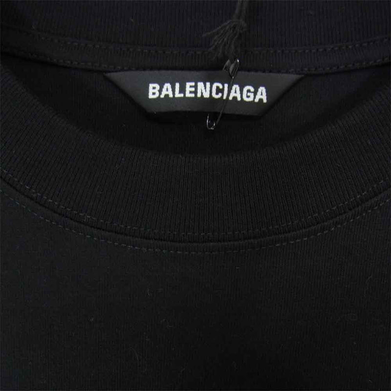 BALENCIAGA バレンシアガ 20AW 612966 ロゴ刺繍 オーバーサイズ T