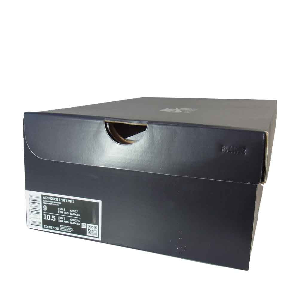 NIKE ナイキ CD0887 001 AIR FORCE 1 07 LV8 2 スニーカー ブラック系 27㎝【新古品】【未使用】【中古】