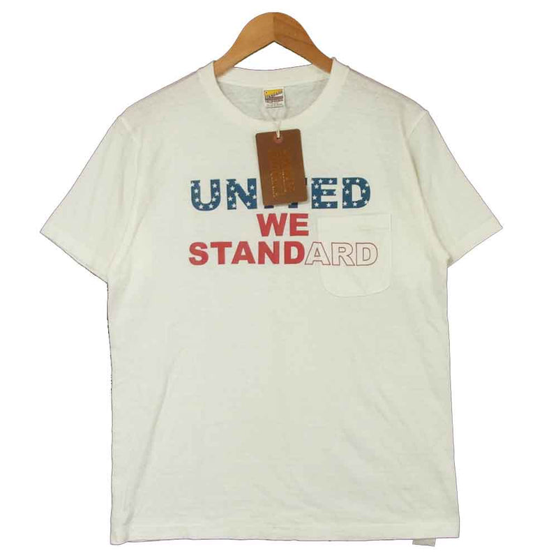 STANDARD CALIFORNIA スタンダードカリフォルニア UNITED WE STANDARD T-SHIRT 半袖Tシャツ ホワイト系  M【新古品】【未使用】【中古】