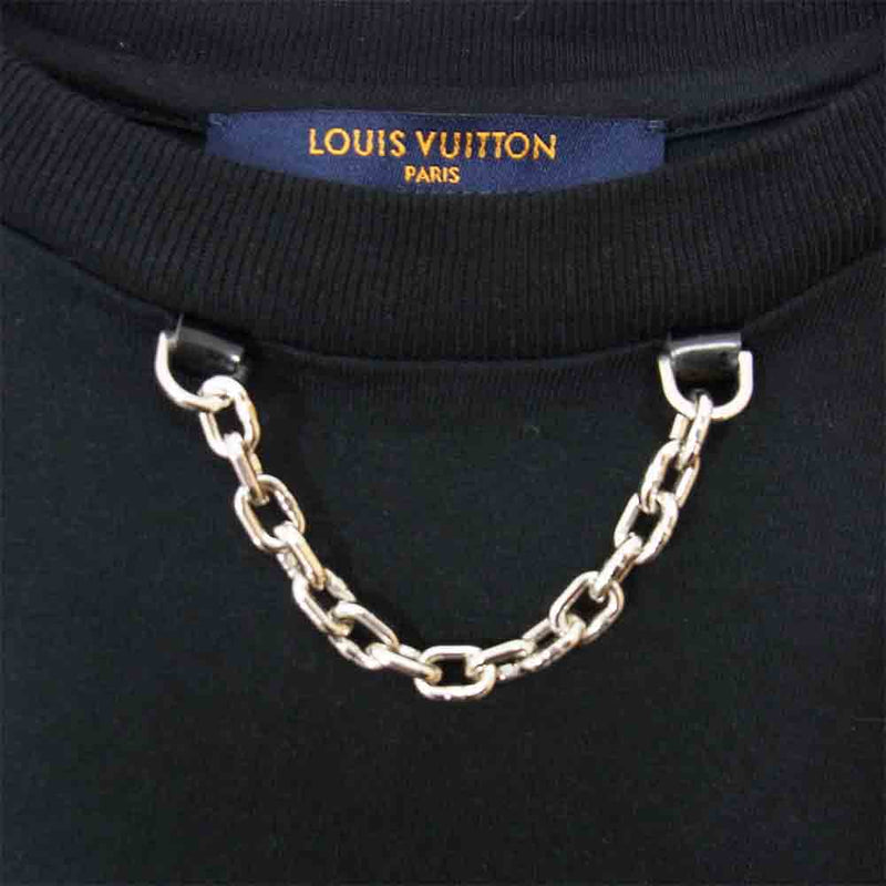 LOUIS VUITTON ルイヴィトン チェーン付き ロゴステッチ Tシャツ ...