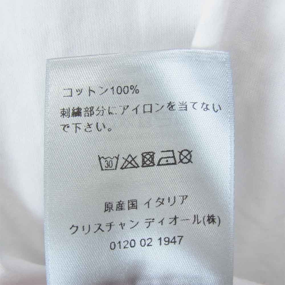 DIOR HOMME ディオールオム 20AW 033J600D0589 × STUSSY 半袖 Tシャツ ホワイト系 ライトグリーン系 L【中古】