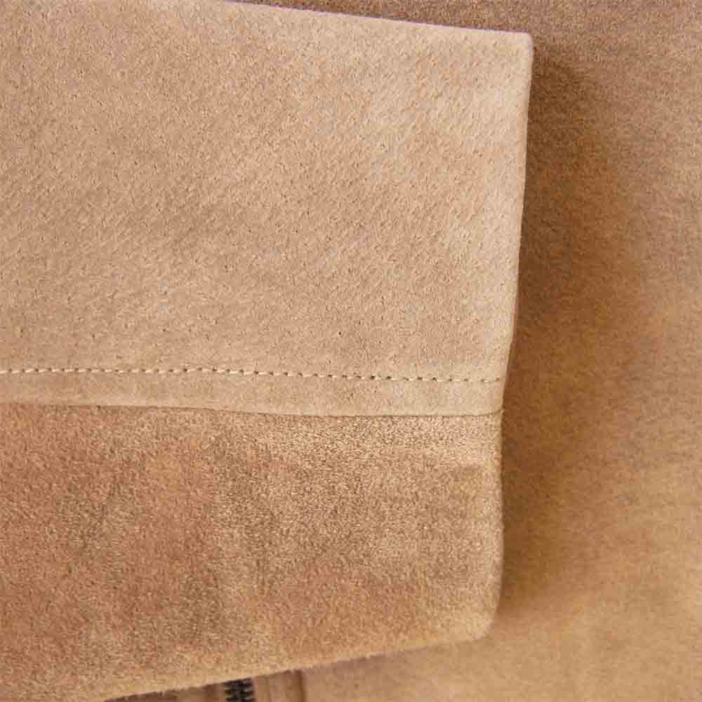 ユハ 18SS 10070202 SOFT PIG SUEDE JACKET ソフトピッグスエード レザー ジャケット ライトブラウン系 1【新古品】【未使用】【中古】