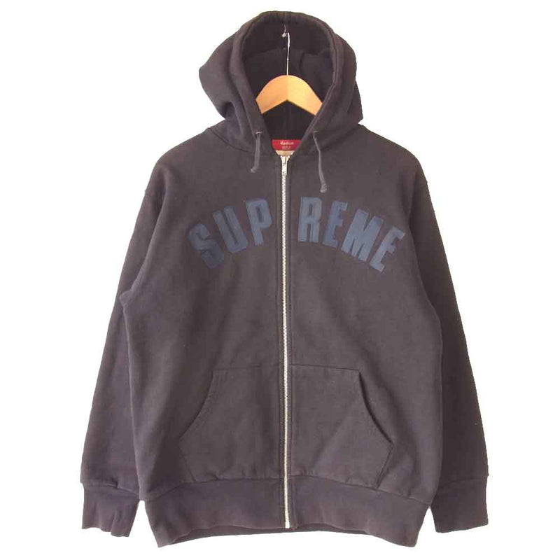 supreme zip up hoodie  M