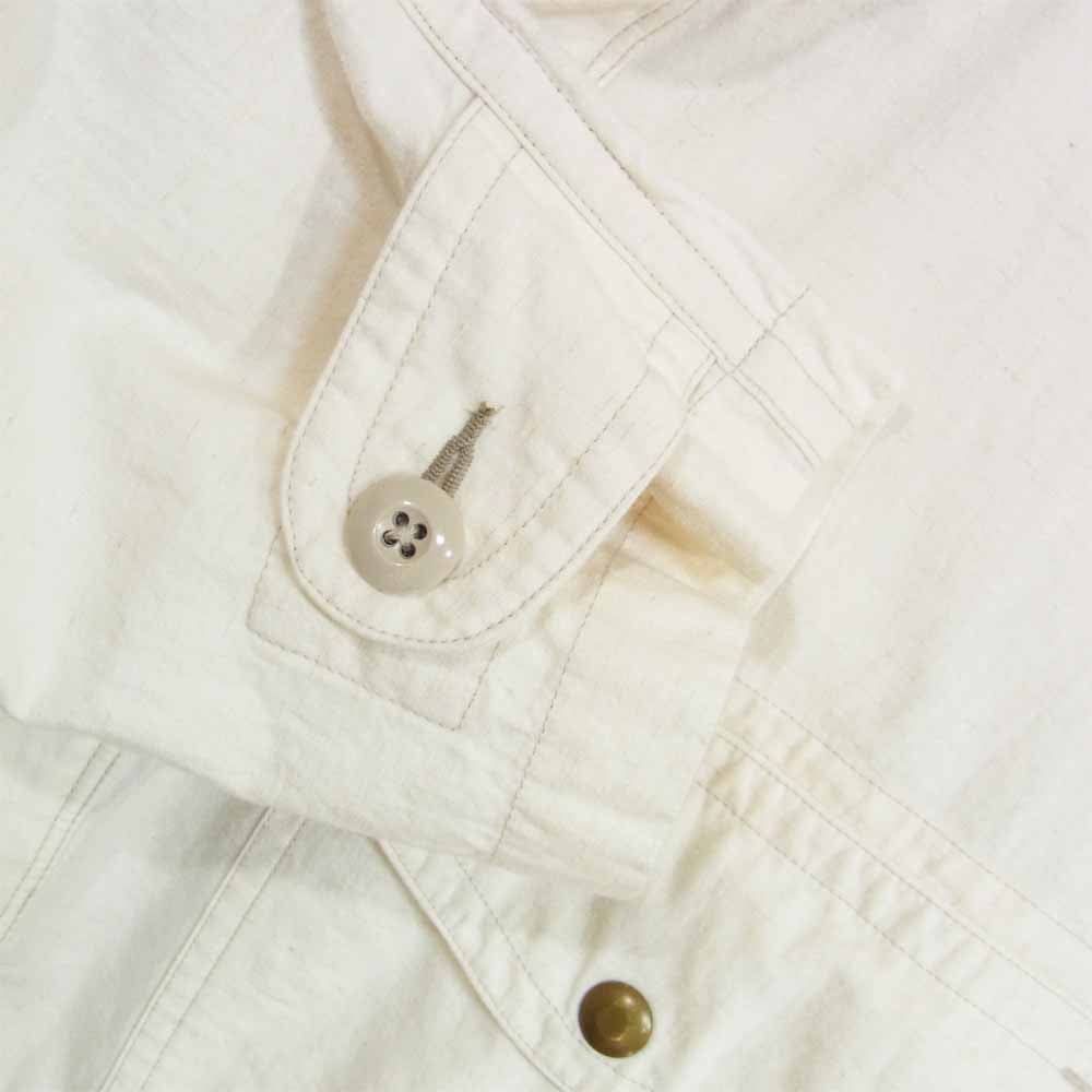 RRL ダブルアールエル 国内正規品 ポップオーバー フィールド ジャケット ハーフ ジップ オフホワイト系 L【新古品】【未使用】【中古】