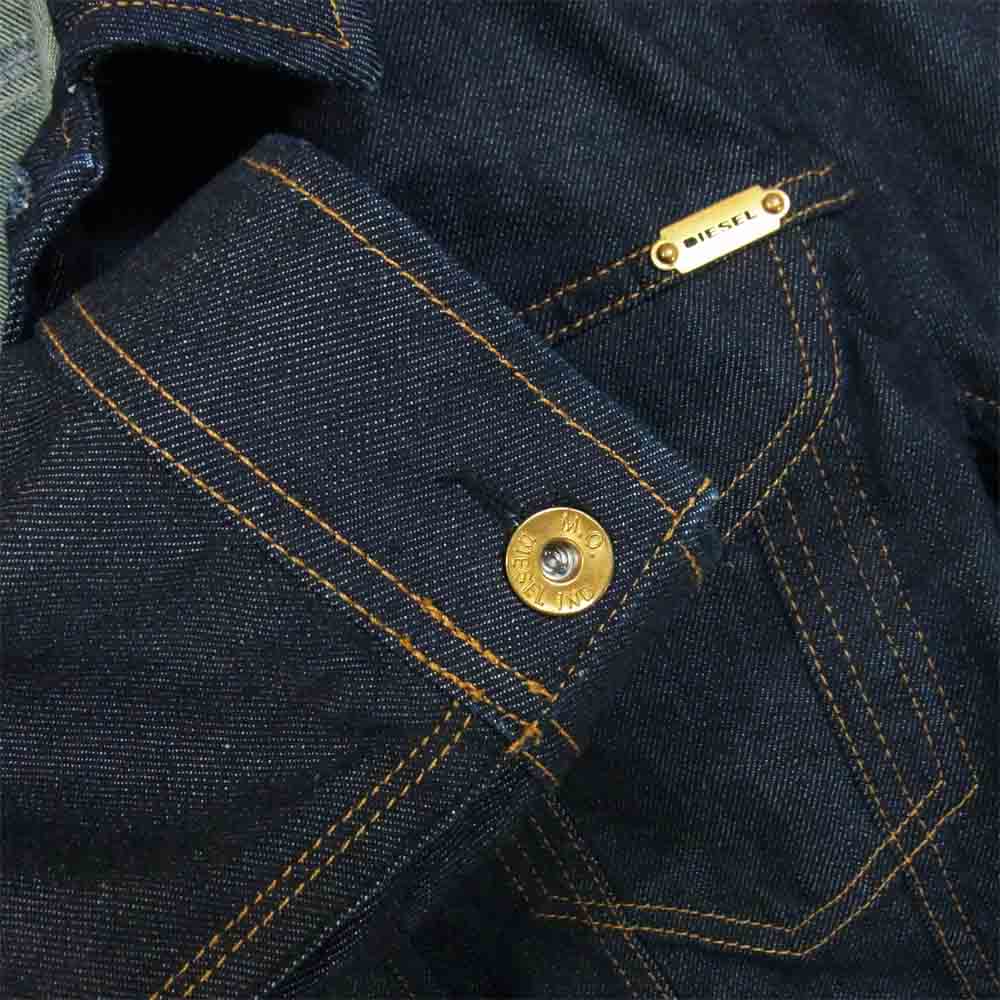 DIESEL ディーゼル デニム ジャケット インディゴブルー系 L【美品】【中古】