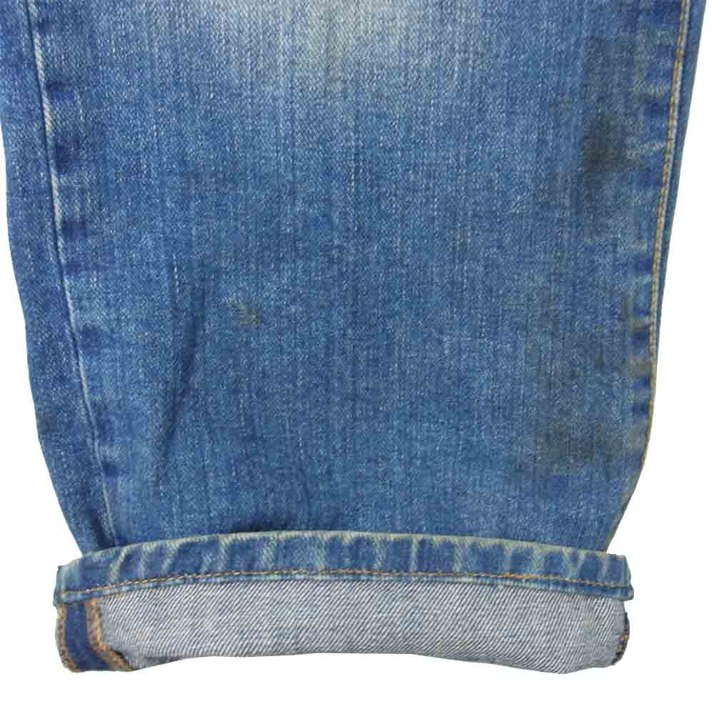 GUCCI グッチ 161394-Z1915 国内正規品 USED加工 ボタンフライ デニム パンツ インディゴブルー系 44【中古】