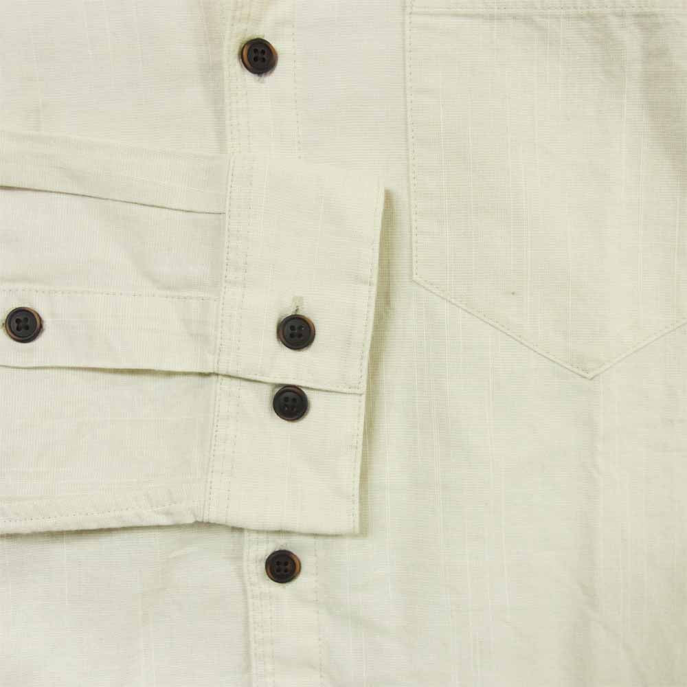 patagonia パタゴニア 51760 L/S ORGANIC COTTON SLUB POPLIN SHIRT ロングスリーブ オーガニック コットン スラブ ポプリン 長袖 シャツ ライトグレー系 S【新古品】【未使用】【中古】