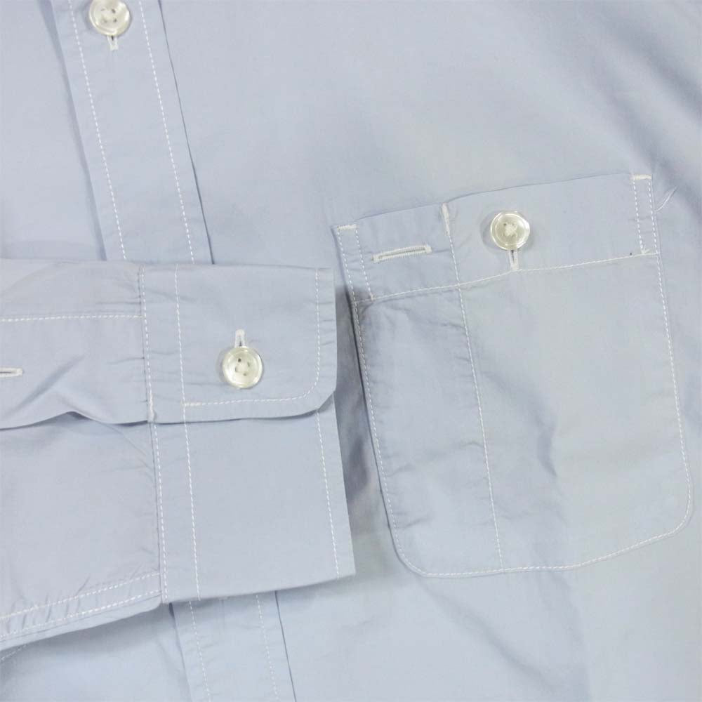 THE NORTH FACE ノースフェイス NT3450N PURPLE LABEL パープル レーベル STRETCH BROAD SHIRT ストレッチ ブロード シャツ ライトブルー系 L【中古】