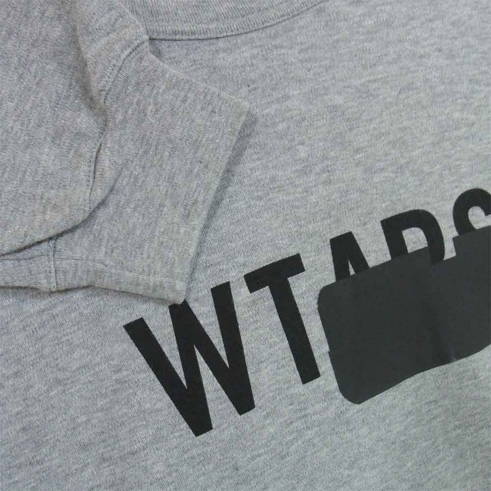 WTAPS ダブルタップス 19AW 192ATDT-CSM12 SIDE EFFECT DESIGN LS サイド エフェクト デザイン カットソー グレー系 M【新古品】【未使用】【中古】