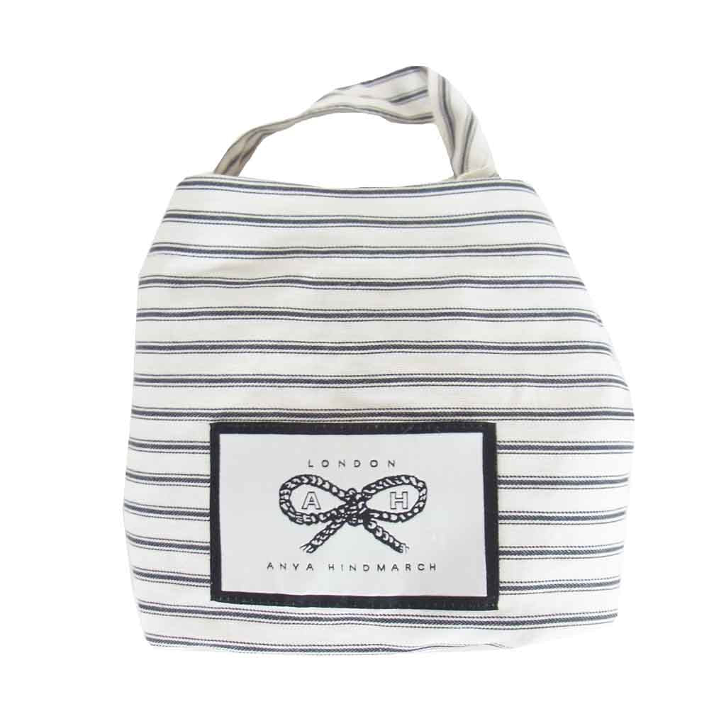 Anya Hindmarch アニヤ・ハインドマーチ カーカー 2WAY ハンド バッグ ネイビー系【中古】