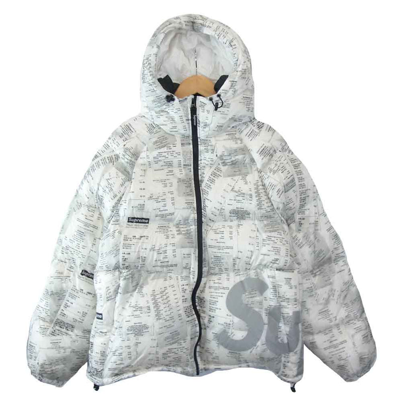 supreme hooded down jacket receipts レシート