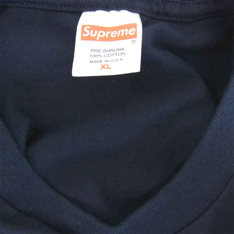 Supreme シュプリーム 20AW Cross Box Logo Tee クロス ボックス ロゴ Tシャツ ネイビー系  XL【新古品】【未使用】【中古】