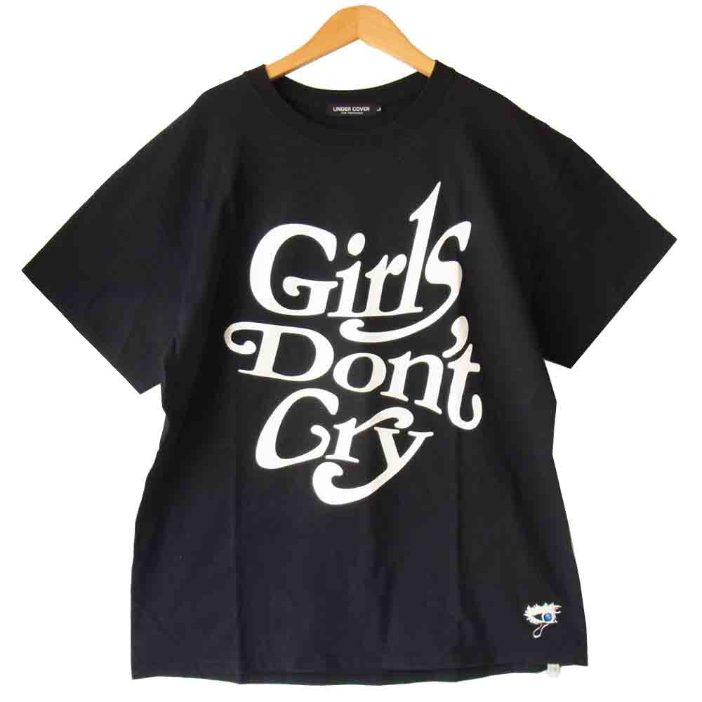 UNDERCOVER アンダーカバー ガールズドントクライ GIRLS DONT CRY ロゴ プリント Tシャツ ブラック系 L【美品】【中古】