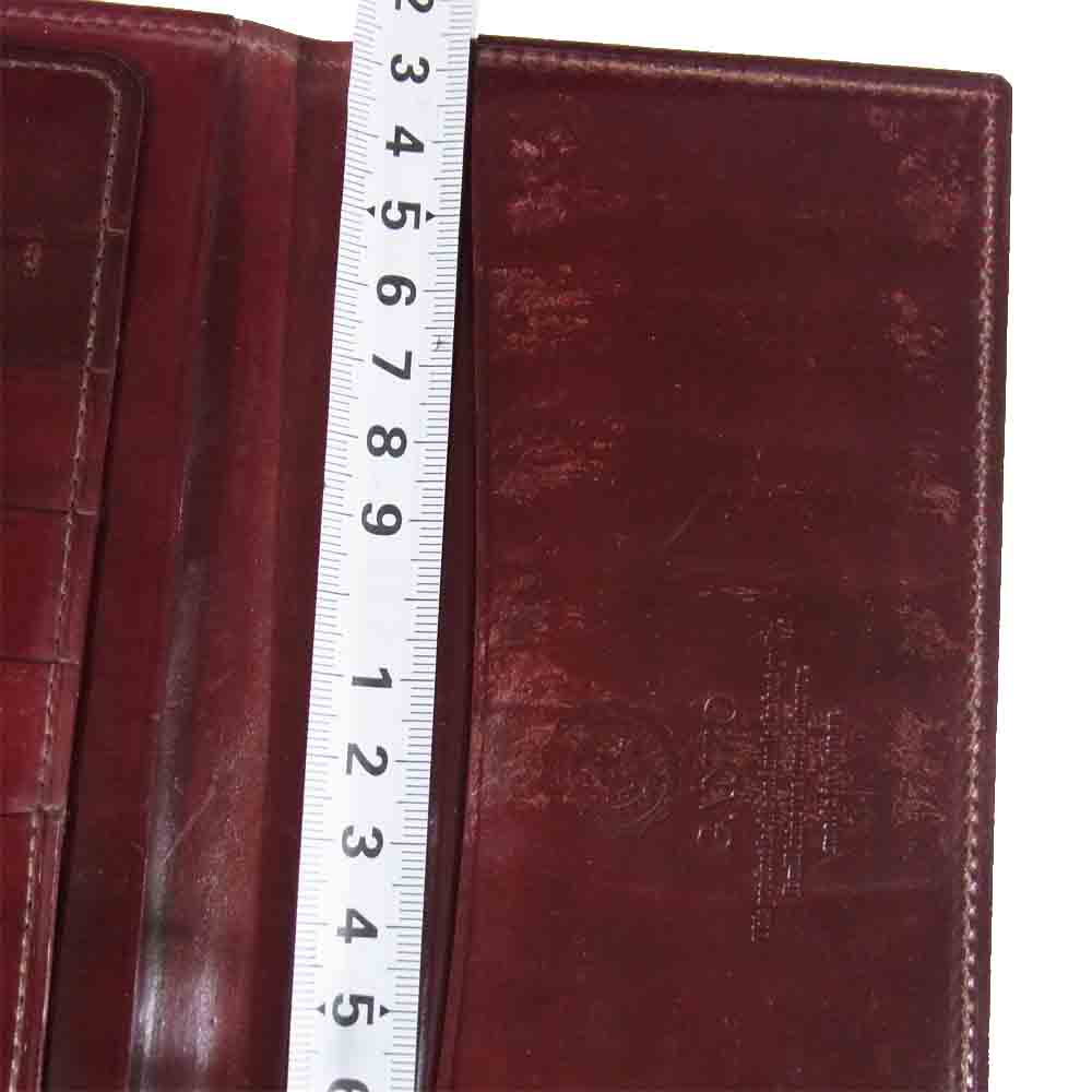 GANZO ガンゾ ホーウィン 100周年限定 シェルコードバン 2つ折り 長財布 ブラウン系【中古】