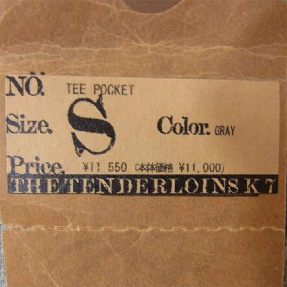 TENDERLOIN テンダーロイン T-TEE POCKET ティーポケット グレー系 S【中古】
