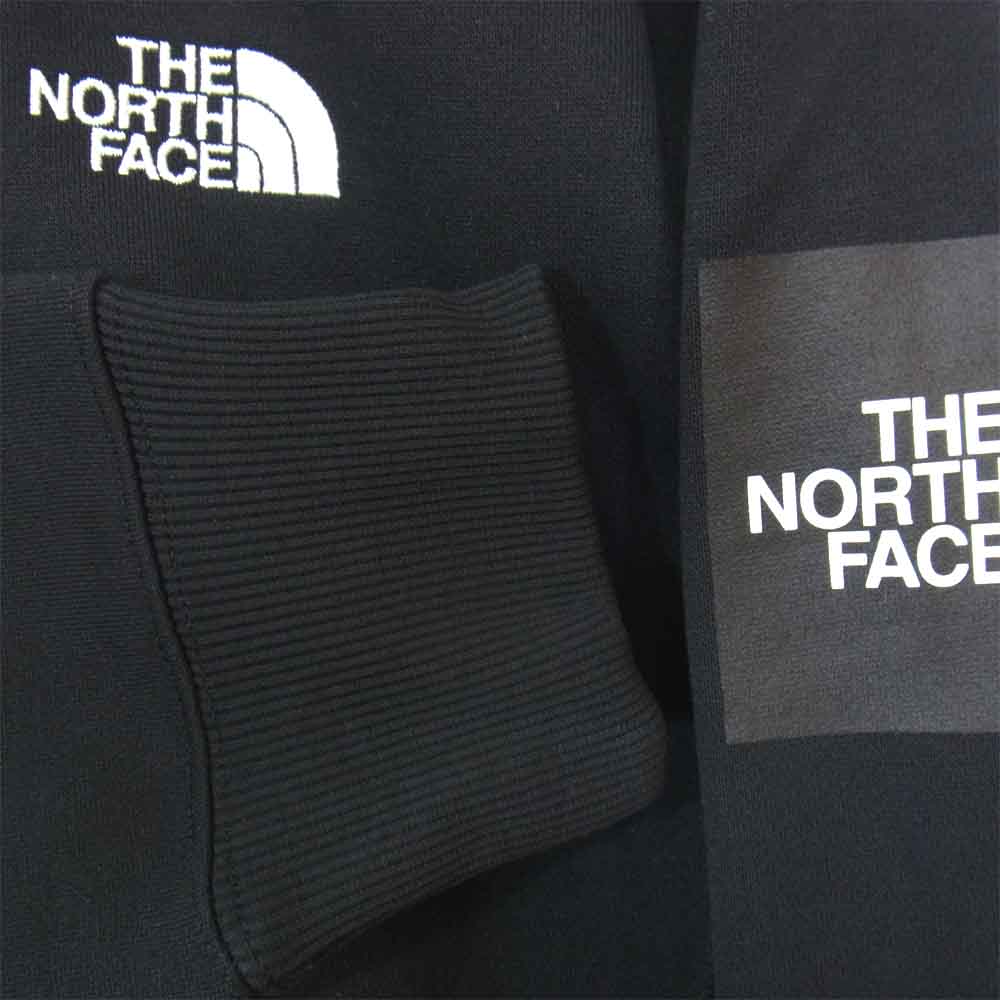 THE NORTH FACE ノースフェイス NT61836 SQUARE LOGO FULLZIP スクエア ロゴ フル ジップ パーカ ブラック系 M【新古品】【未使用】【中古】