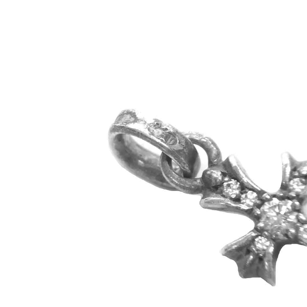 CHROME HEARTS クロムハーツ(原本無) ベイビー ファット チャーム ダイヤ ペンダント シルバー系【中古】