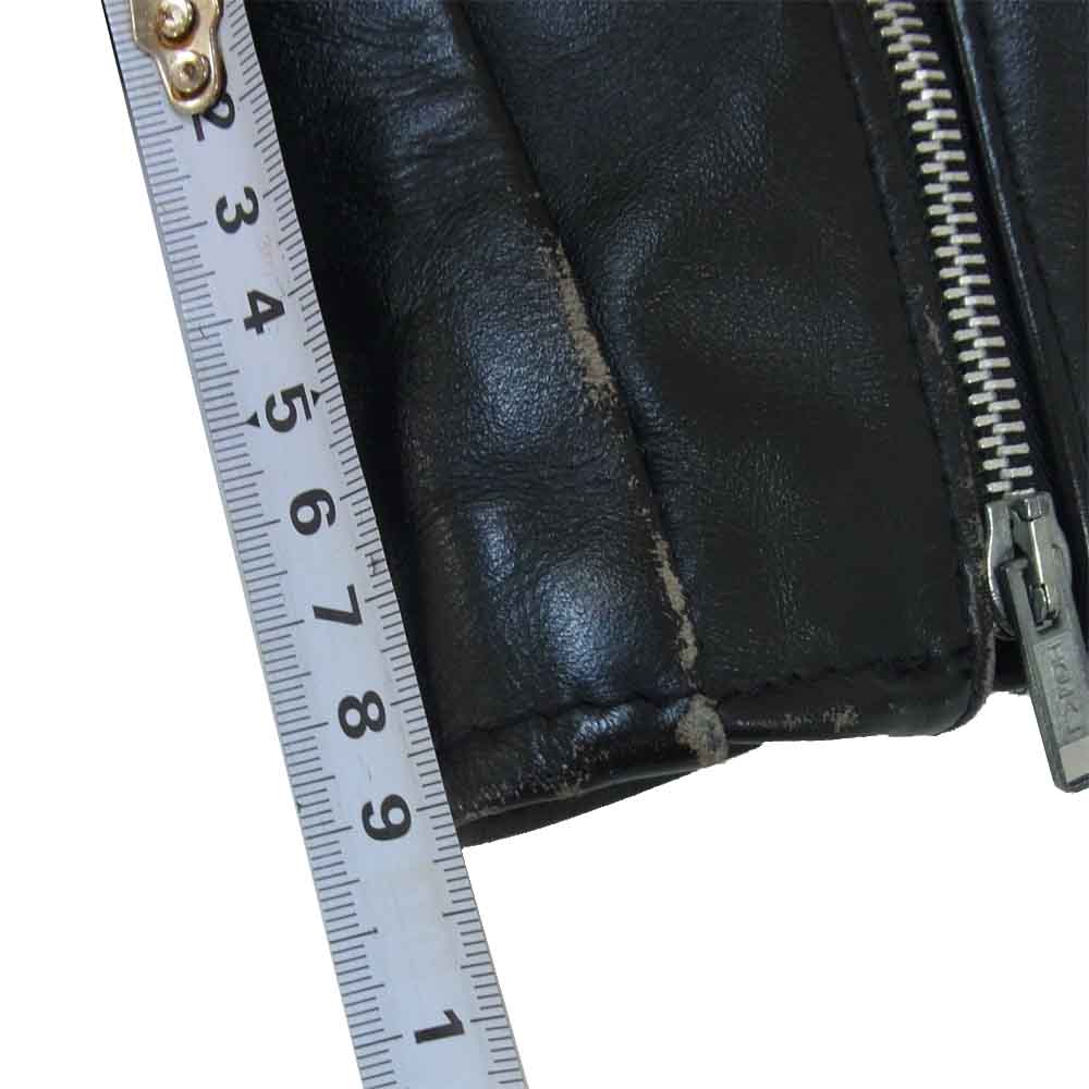 schott ショット 618 ダブル ライダース ジャケット ブラック系 40【中古】