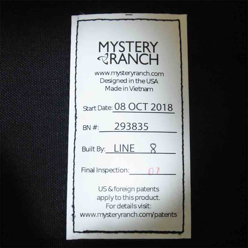 MYSTERY RANCH ミステリーランチ 293835 Sweet Pea スイートピー バックパック ブラック系【中古】